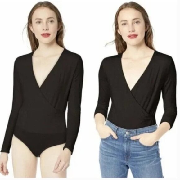 J Crew 365 Black Long Sleeve Body Suit - Picture 3 of 12